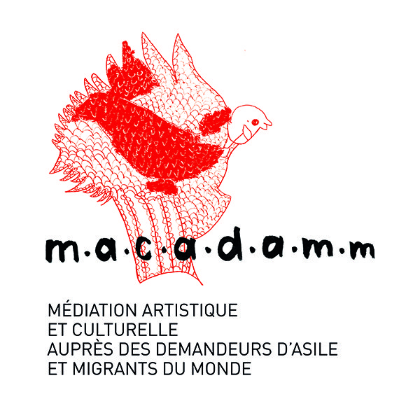 le logo du collectif MACADAAM le logo du collectif Macadaam représente un oiseau