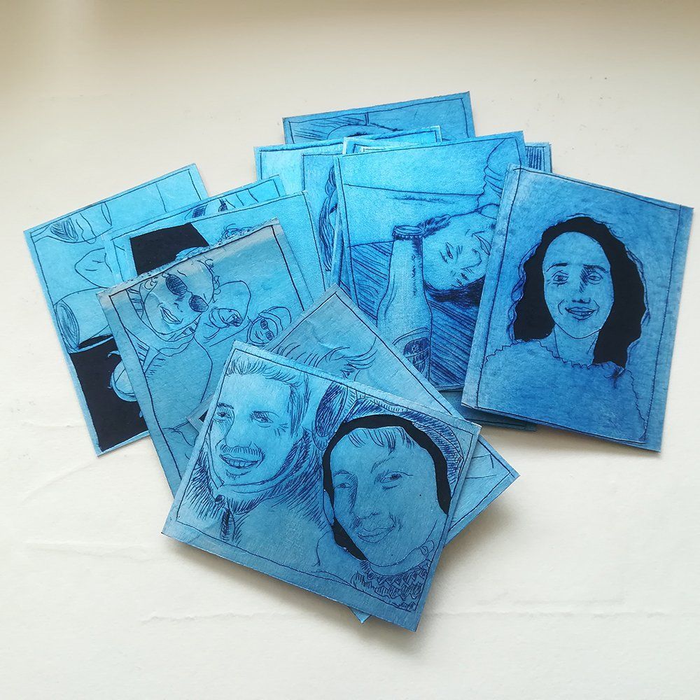 matrices  selfies gravure sur tétrapack