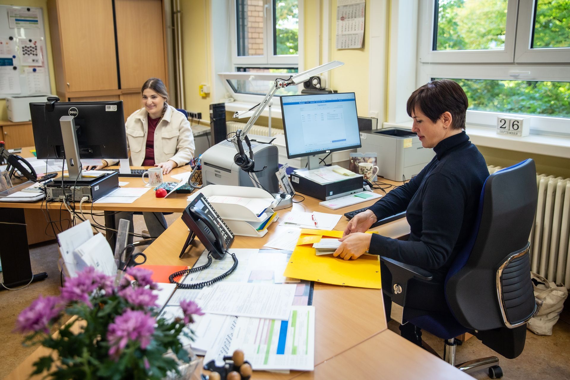 Beratung im Sekretariat am OSZ Bürowirtschaft 1