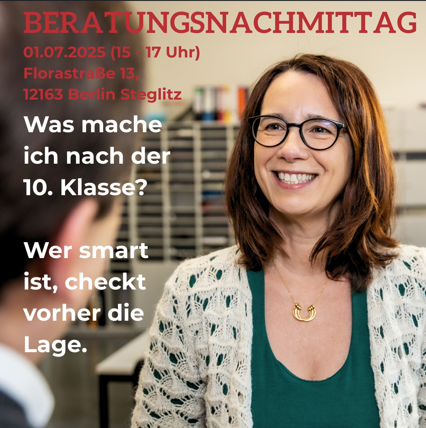 Beratung über die erreichbaren Abschlüsse am OSZ Bürowirtschaft 1.