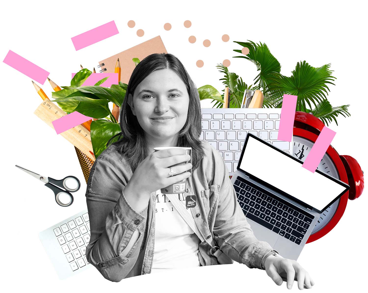 Collage einer Schülerin zur Büromanagerin des OSZ Bürowirtschaft 1