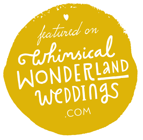 Featured in whimsical wonderland weddings