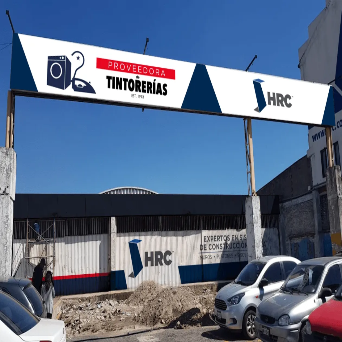 Rotulo a mano de letrero de lamina