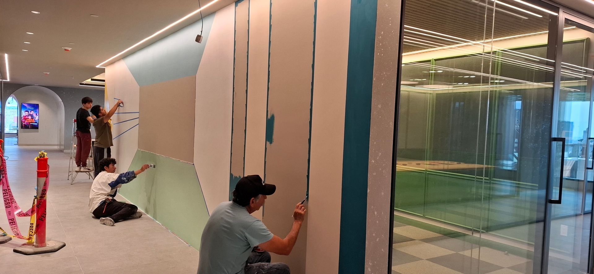 mural pintado a mano
