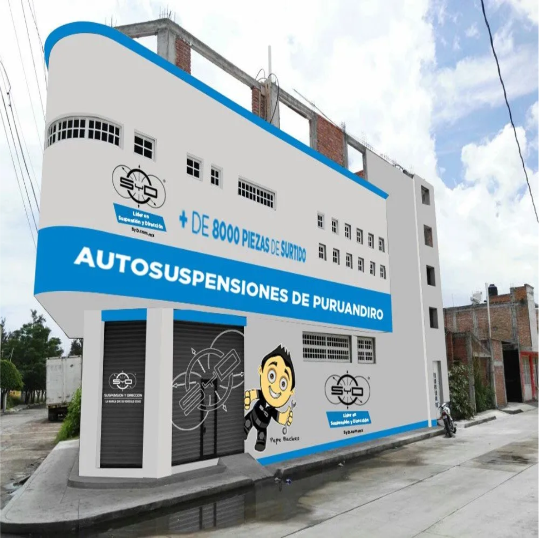 Rotulacion de fachada en Puruandiro, Michoacan