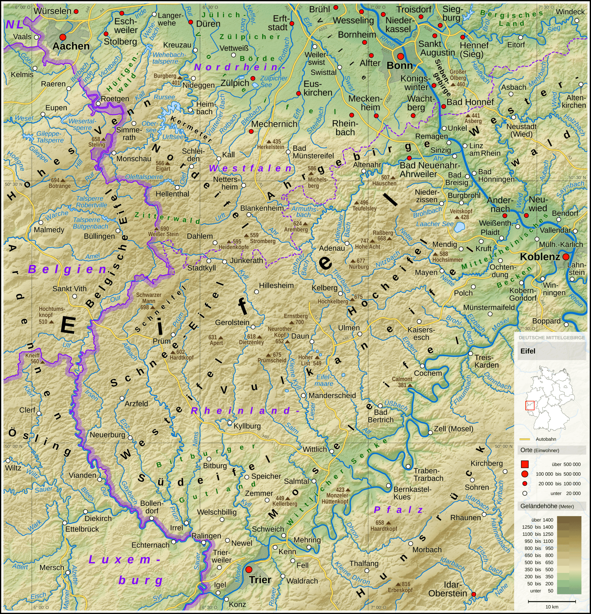 Quelle: Kartendienst des Landschaftsinformationssystems der Naturschutzverwaltung Rheinland-Pfalz Quelle: Kartendienst des Landschaftsinformationssystems der Naturschutzverwaltung Rheinland-Pfalz