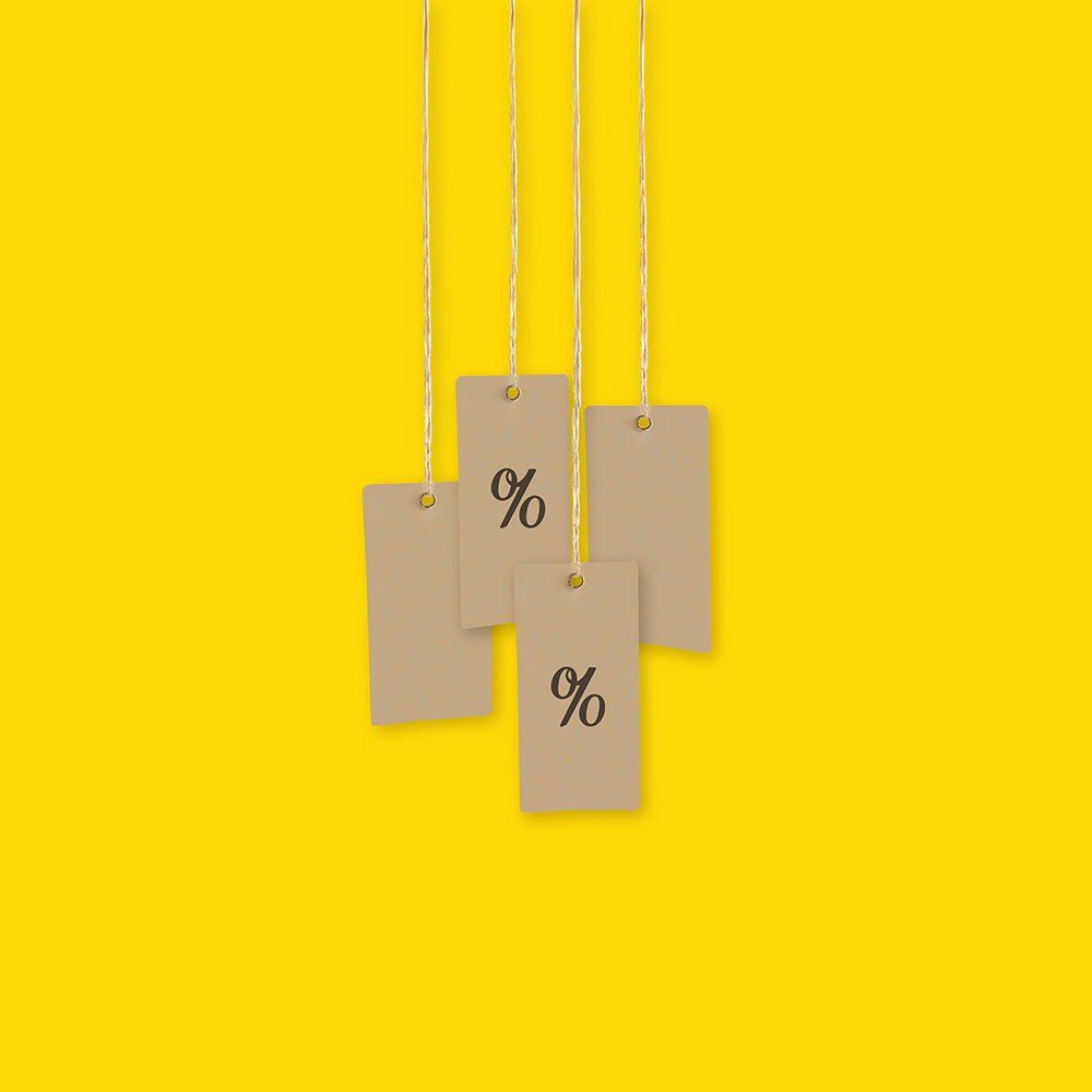 imagen de unas etiquetas colgando