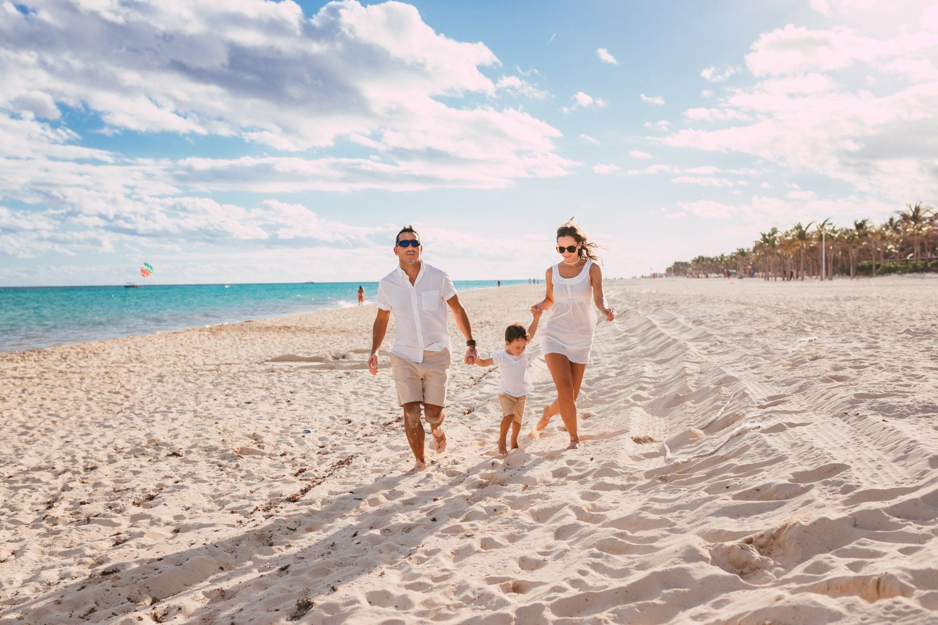 foto de familia en la playa