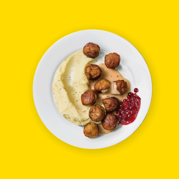 Un plato de albóndigas