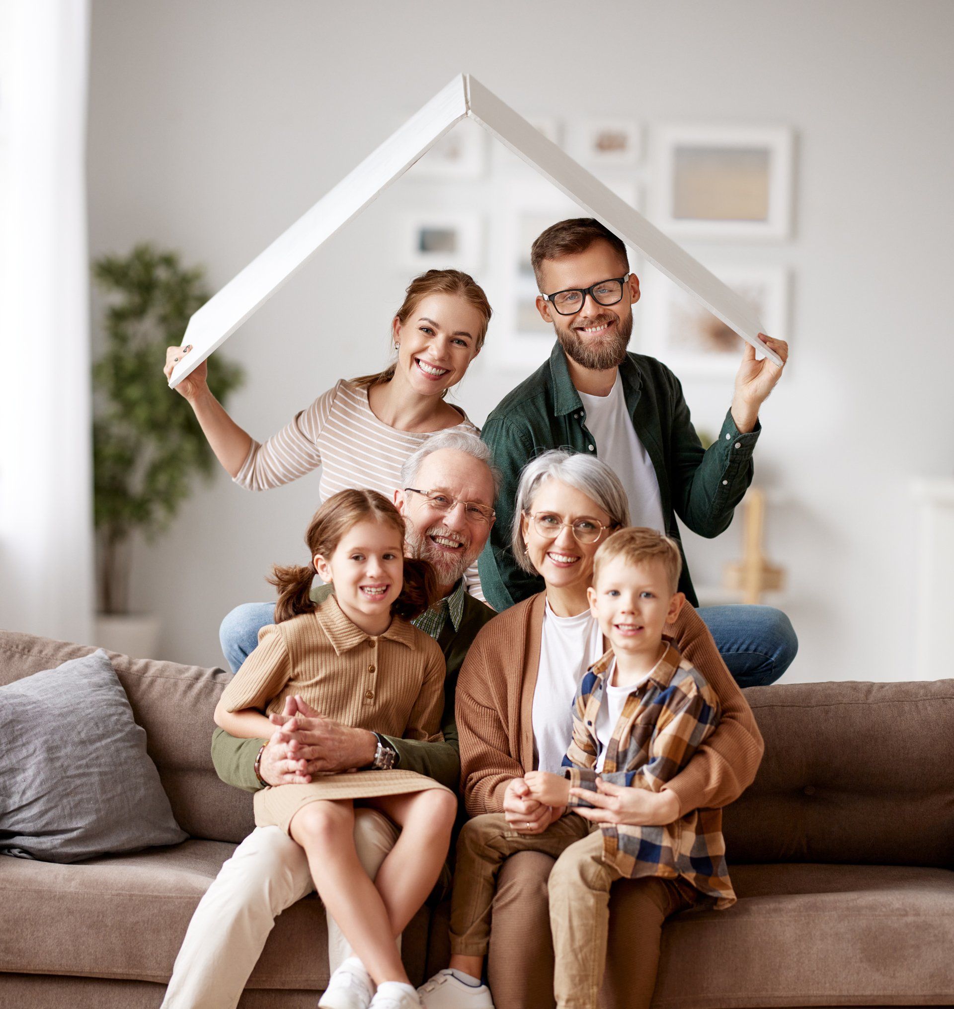 foto de una familia feliz