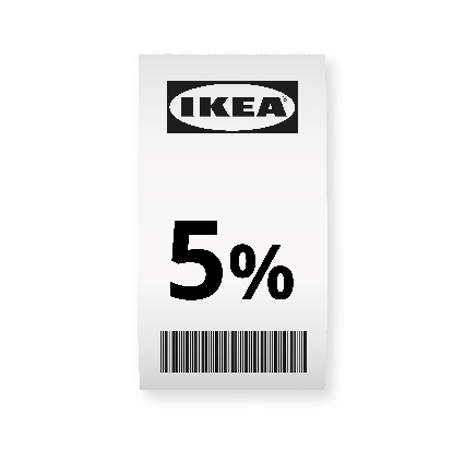 etiqueta de ikea