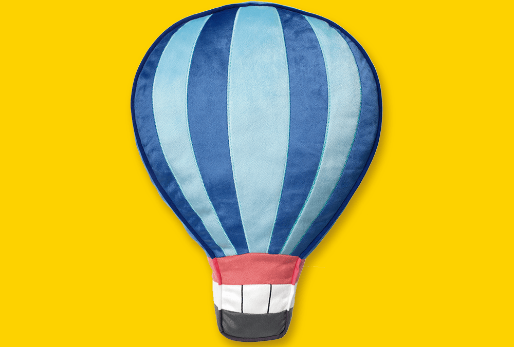 imagen de un globo aerostático de peluche