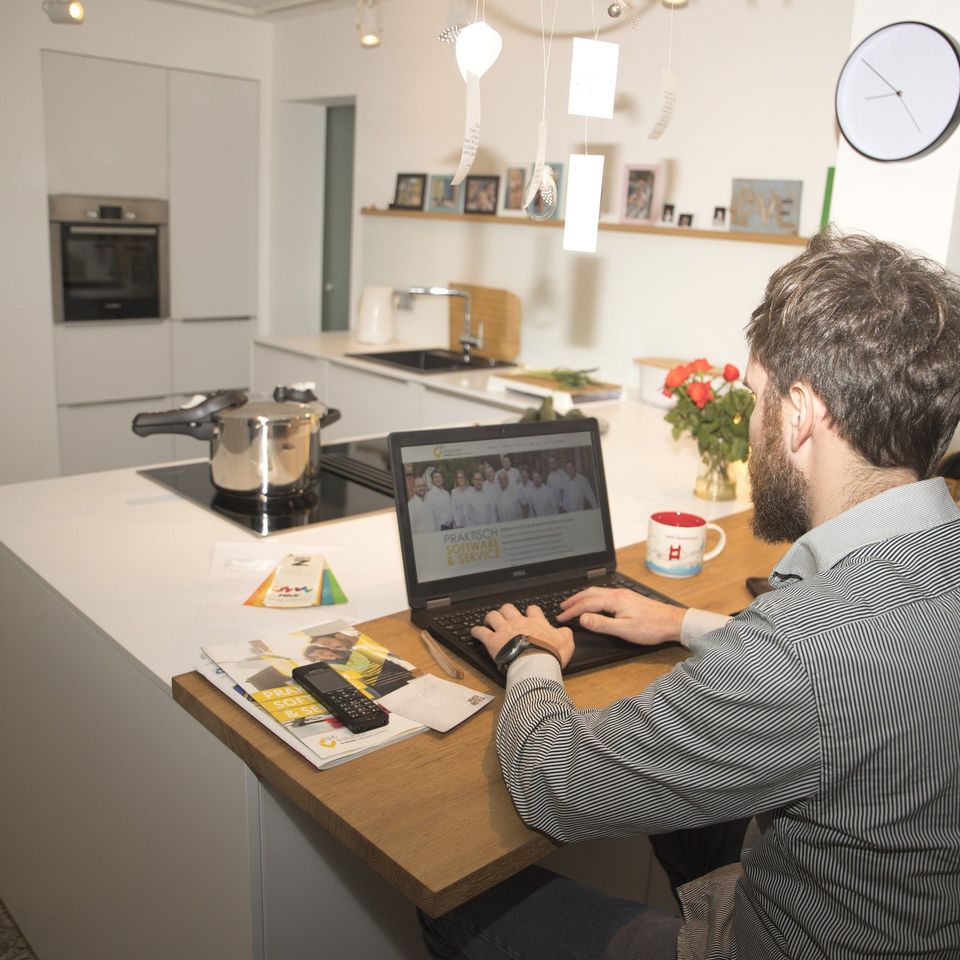 Mitarbeiter im Homeoffice