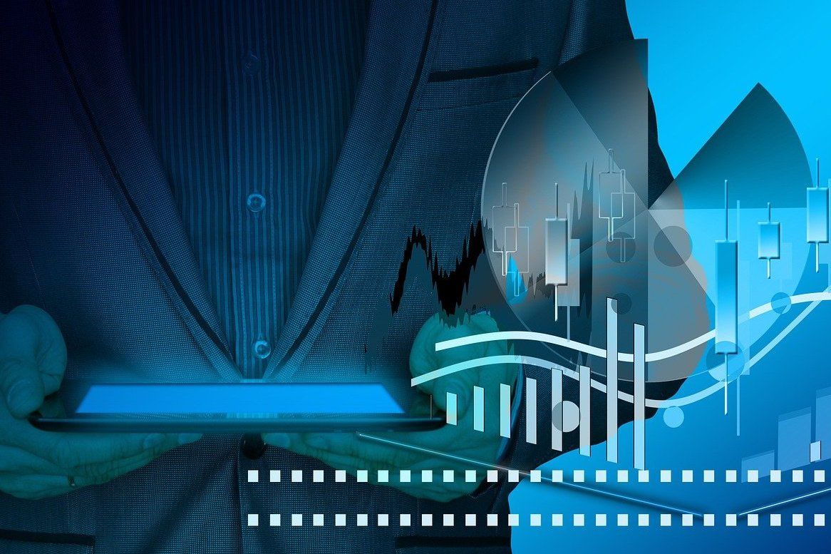 stilisierte Business-Diagramme