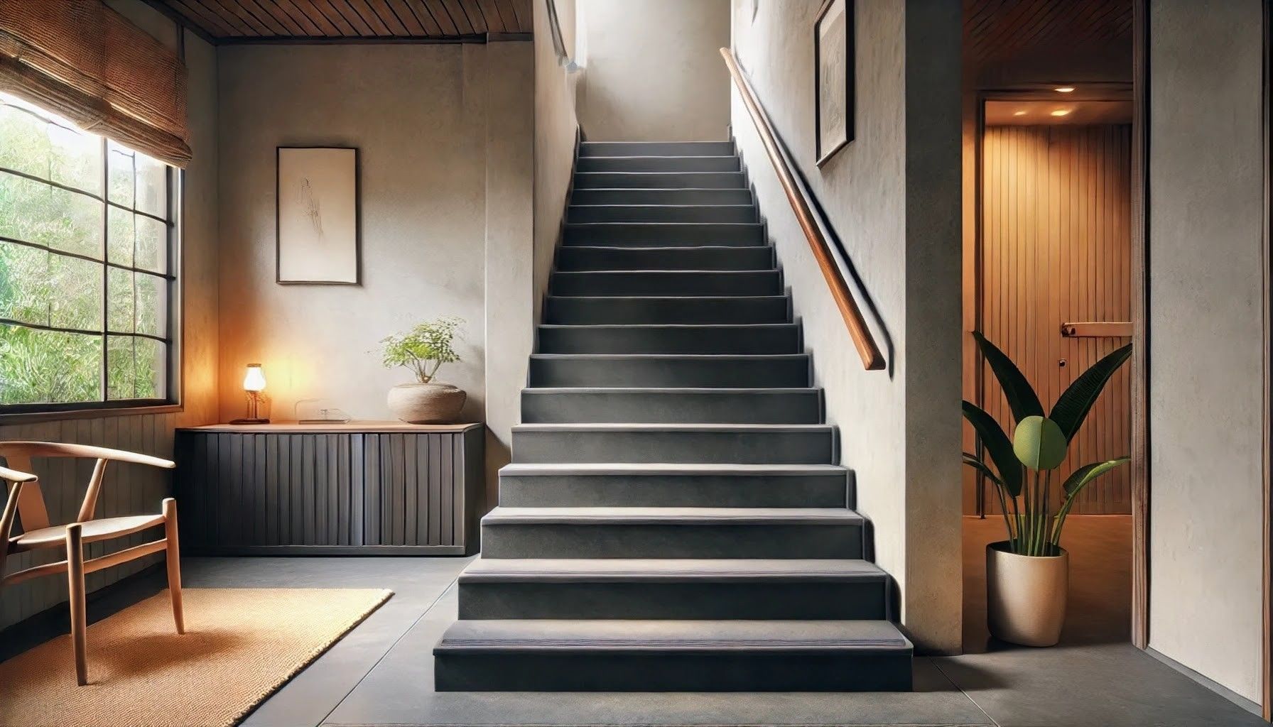 Servicio de revestimiento de escaleras con microcemento