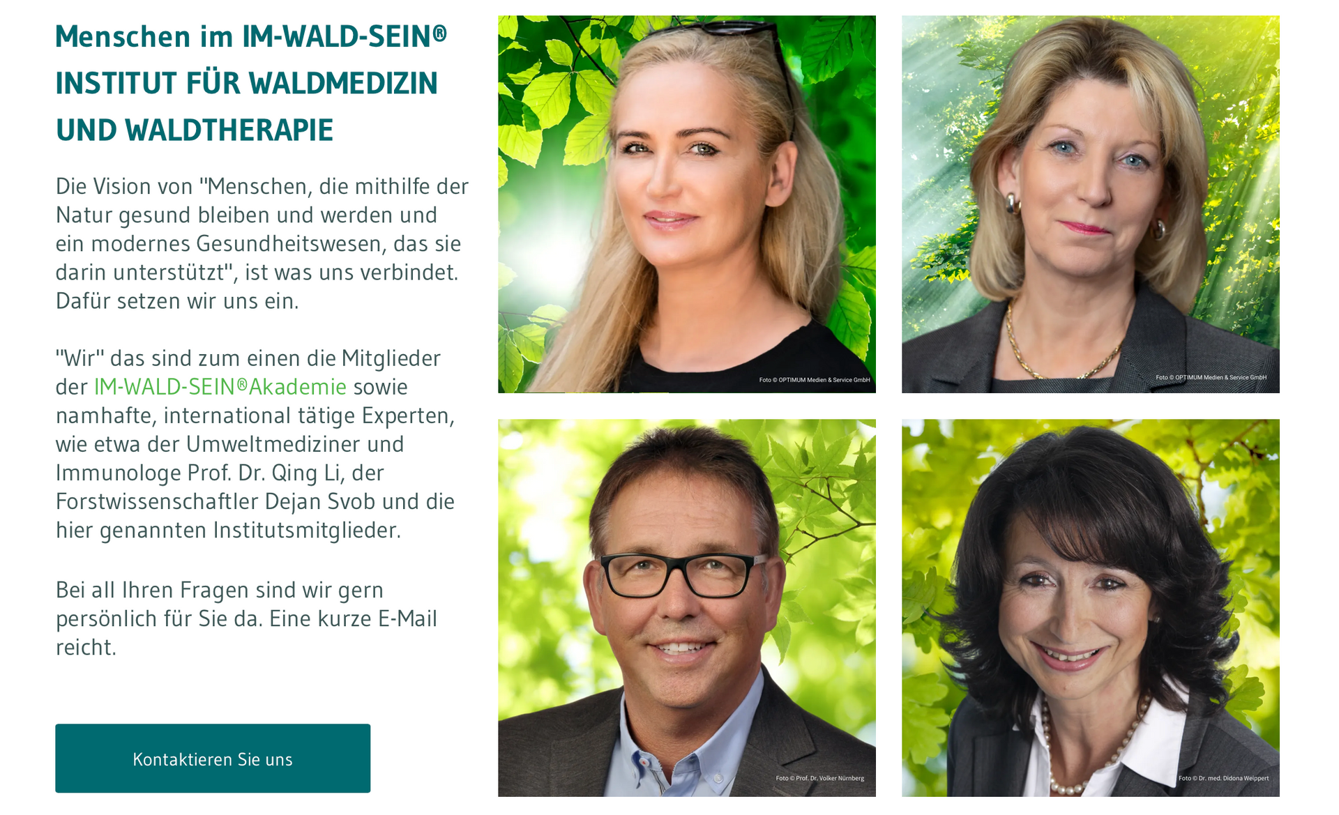 Hanka Knoche, Prof. Dr. Volker Nürnberg, Dr. med Didona Weippert|IM-WALD-SEIN® Institut für Waldmedizin und Waldtherapie Hanka Knoche|Prof. Dr. Volker Nürnberg|Dr. Didona Weippert|IM-WALD-SEIN® Institute for Forest Medicine and Therapy|IWSI 2024