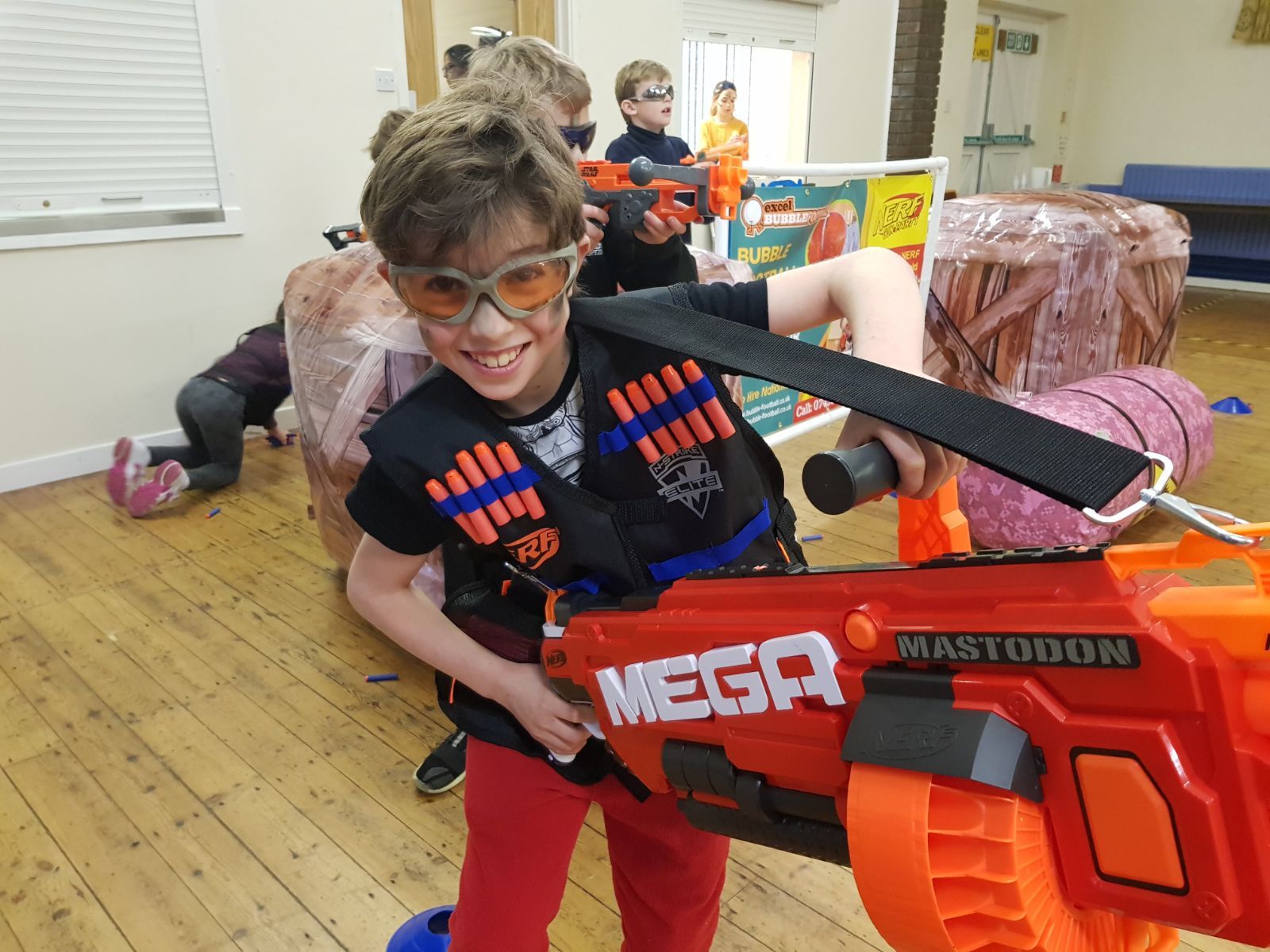 cool nerf party kids and guns