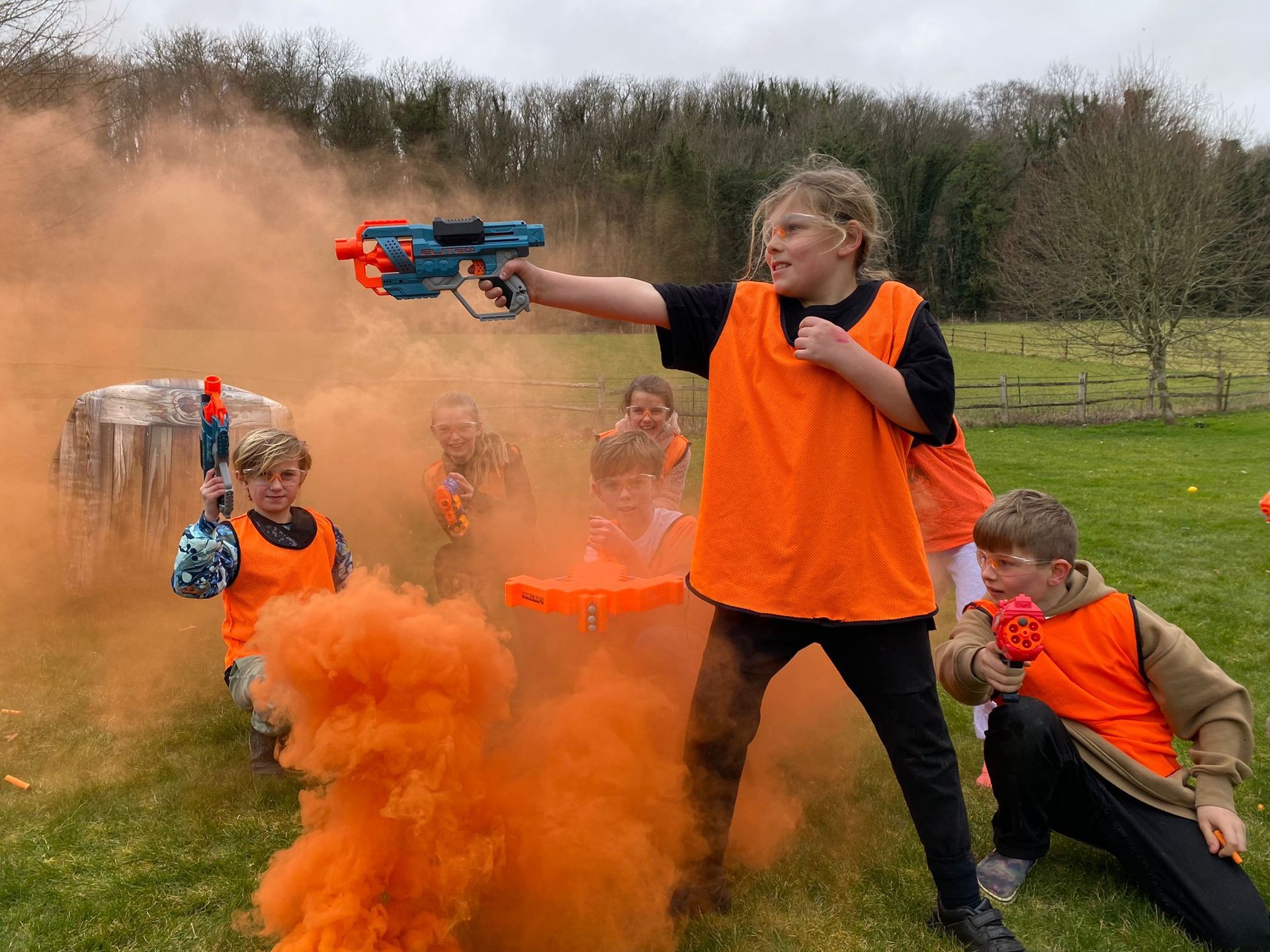 cool nerf party kids and guns