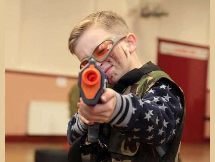 ultimate mobile nerf gun party boy