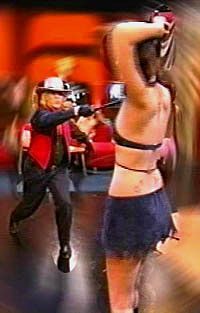 Dante performing on Playboy After Dark with a waist wrap Dante performing on Playboy After Dark with a waist wrap