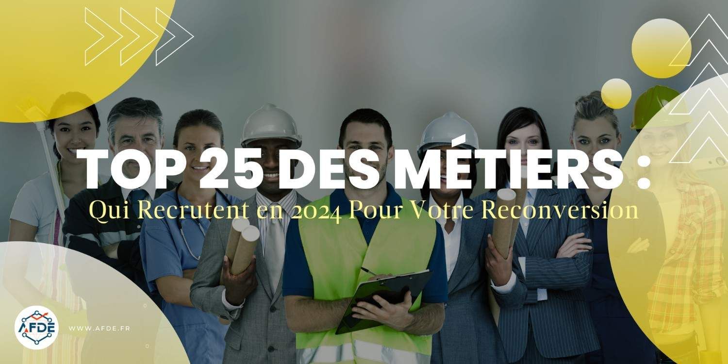 Les 25 meilleurs métiers de l'année 2024, avec des opportunités de carrière prometteuses.