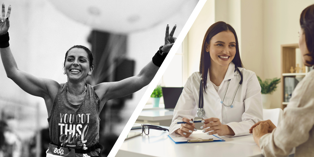 ancienne marathonienne de haut niveau qui s'est reconvertie en médecin généraliste.