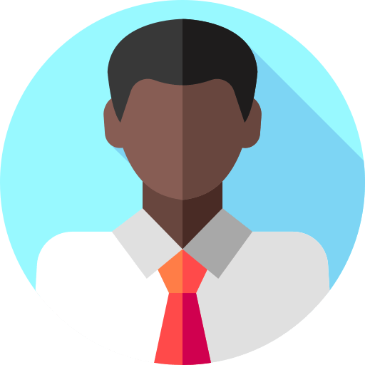 Icône d'un homme en chemise et cravate.