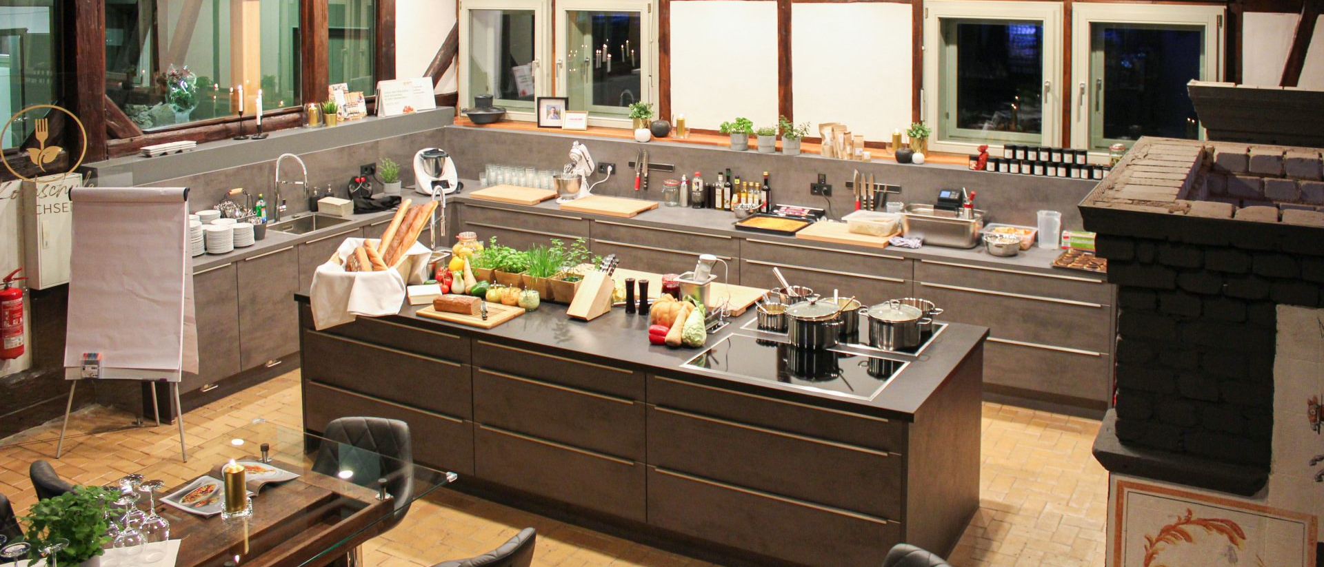 Foto von der Küche der Kochschule