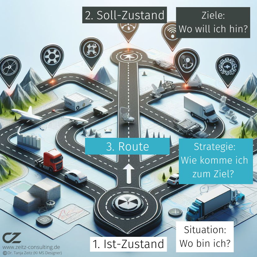 Die Strategie beschreibt den Weg zum Ziel Um den kommunalen Tourismus zu fördern ist ein Konzept notwendig. der Der 3. Schritt ist die Formulierung der Strategie. Die Strategie beschreibt, wie man vom Ist zum Soll kommen will, also welche Route man gehen will um das Ziel bzw. die Ziele zu erreichen.