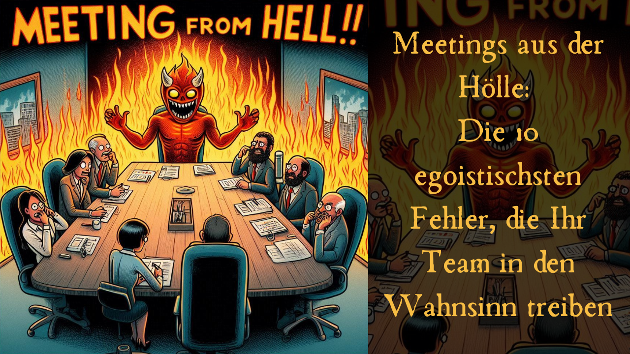 Die gnadenlose Wahrheit über Meetings! Die gnadenlose Wahrheit über Meetings aus der Hölle. 10 Tipps, wie Sie Ihr Team garantiert in den Wahnsinn treiben.