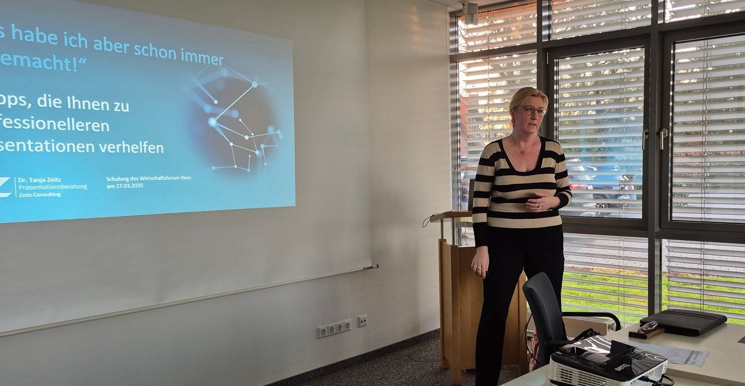 Präsentationsschulung Wirtschaftsforum Rees