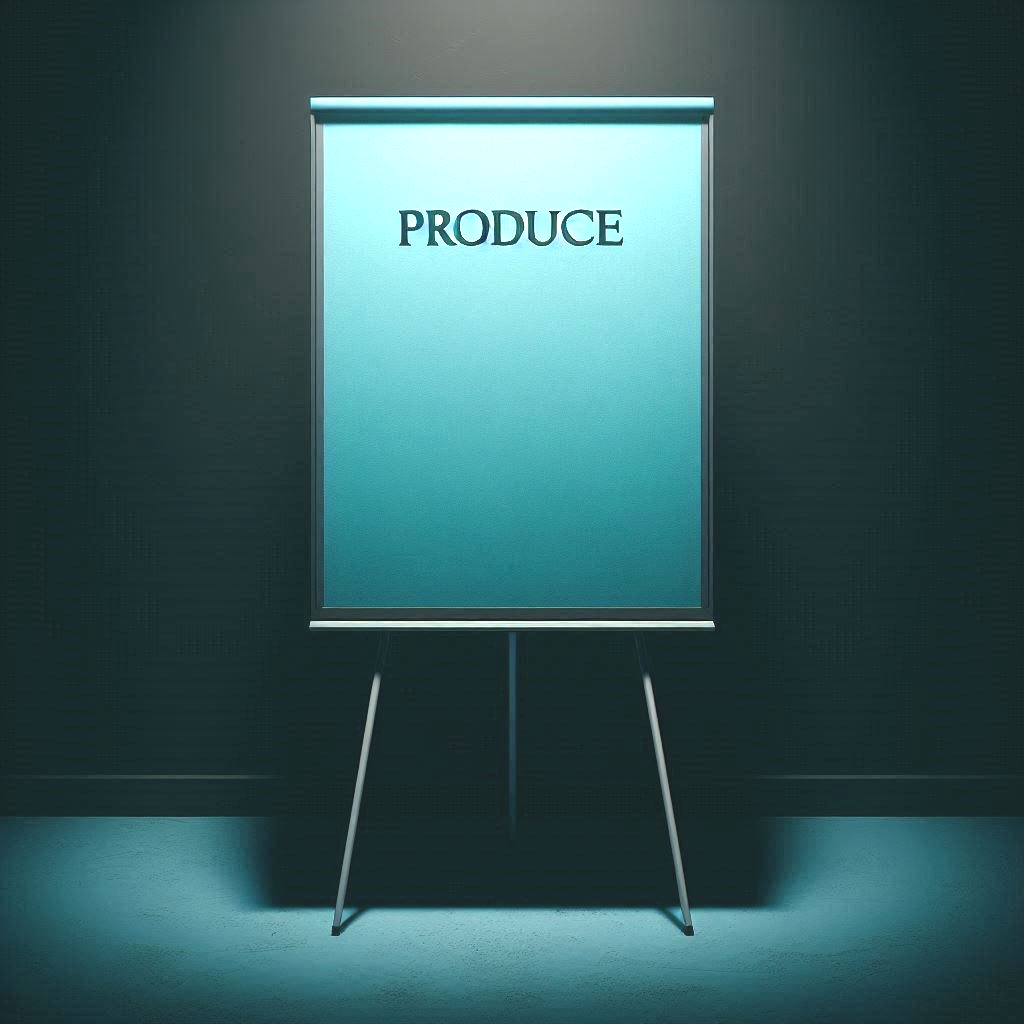 Produce - Gestalten, der zweite Schritt im 3P-Modell Das Flipchart steht für die Gestaltung der Materialien der Präsentation oder des Meetings. Dies kann auch ein Laptop mit einer PowerPoint-Präsentation sein. Ein Flipchart kann für viele Zwecke verwendet werden.