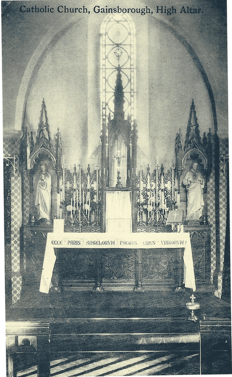 Early photograph of the Altar at St Thomas