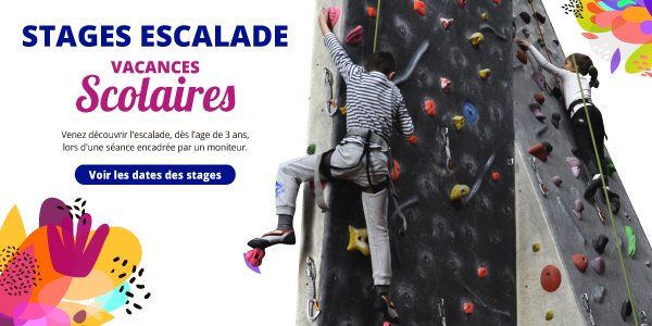 stages escalade vacances