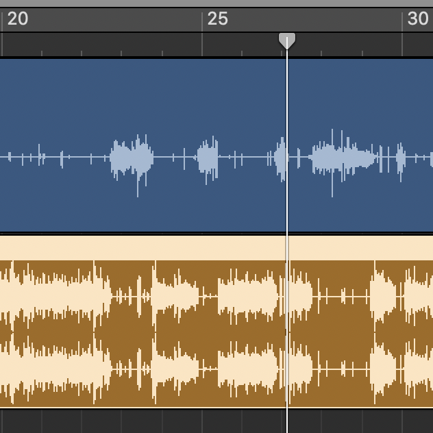 Sound-Editing, Garageband Screenshot