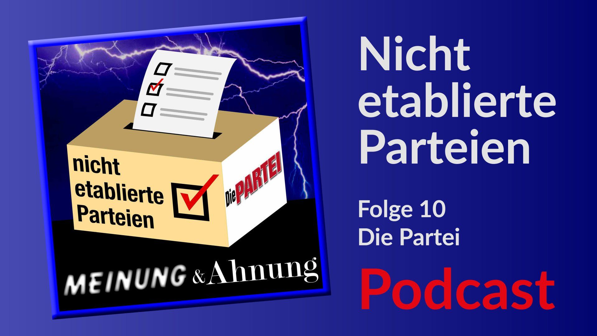 Meinung und Ahnung Episodenicon aus der Staffel