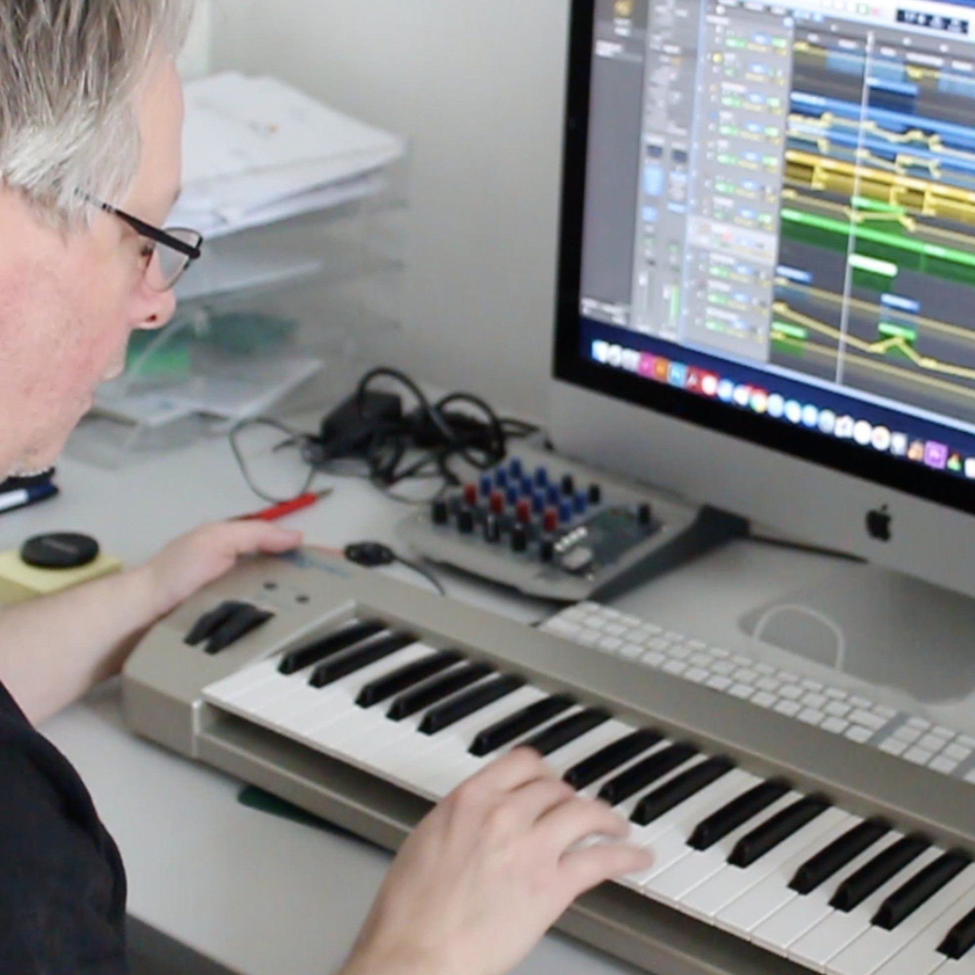 Musiker Musikkeyboard DAW