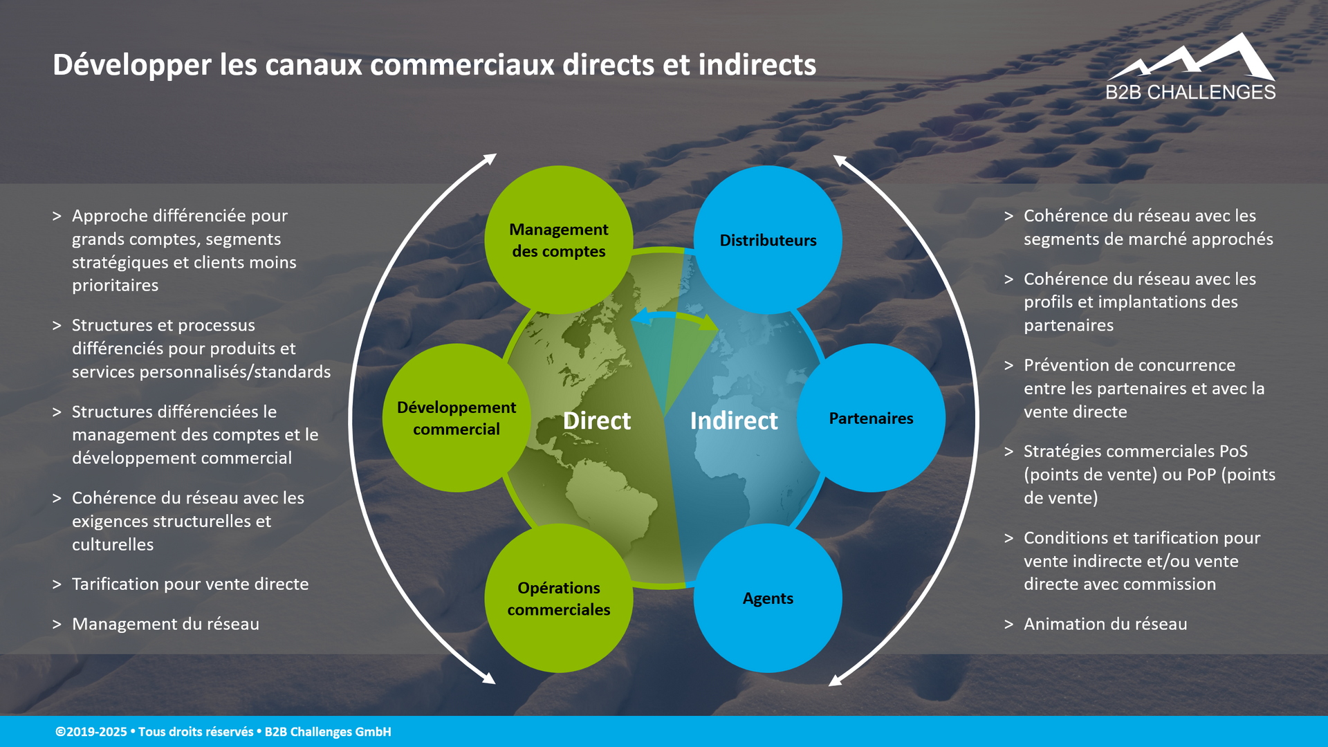 Développer les canaux commerciaux directs et indirects (© Serge Megazzini | B2B Challenges GmbH) Développer les canaux commerciaux directs et indirects (© Serge Megazzini | B2B Challenges GmbH)