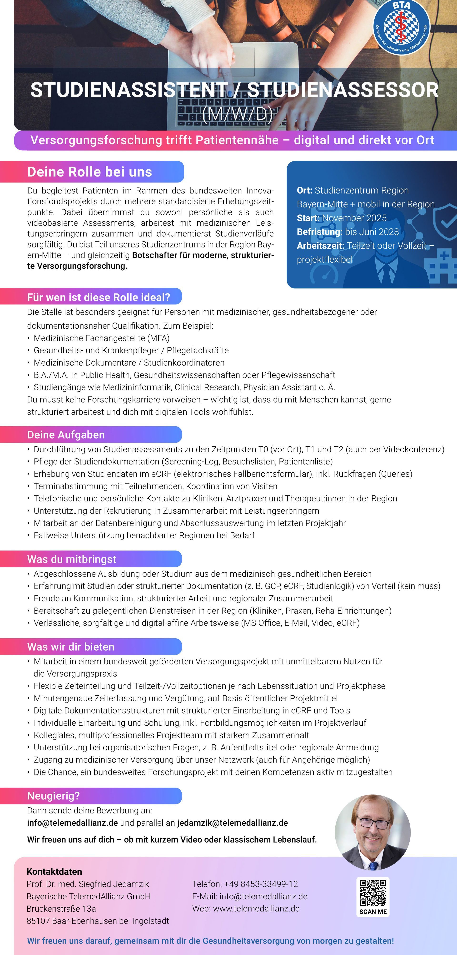 Studienassistent / Studienassessor Studienassistent / Studienassessor