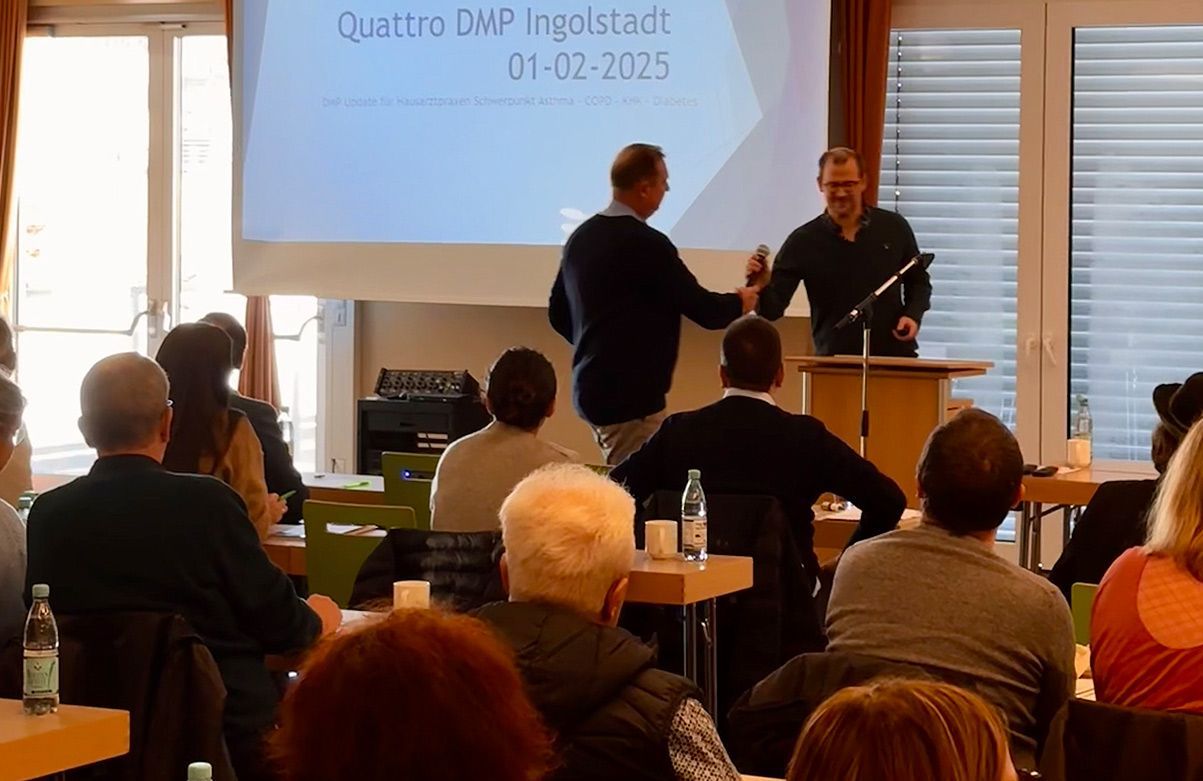Quattro-DMP 2025 für Hausarztpraxen - Asthma/COPD/KHK/Diabetes in Ingolstadt