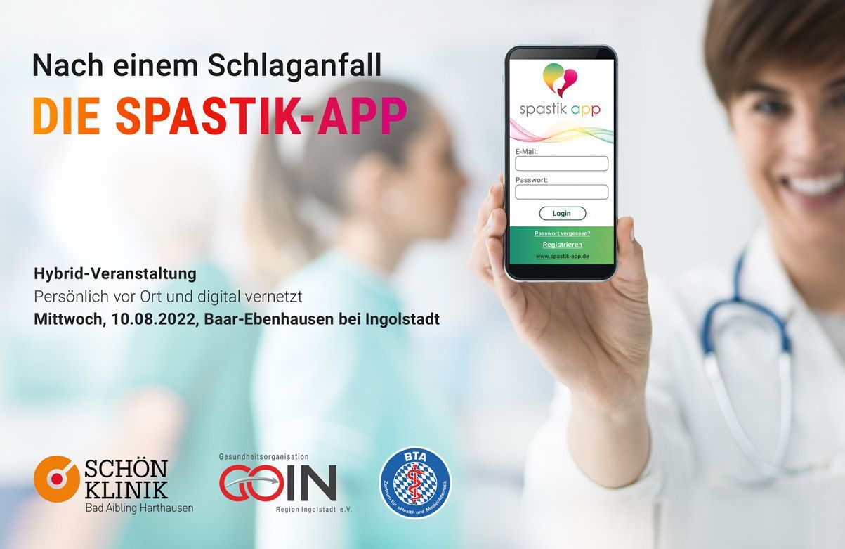 Hybrid-Veranstaltung „Nach einem Schlaganfall – DIE SPASTIK APP“
