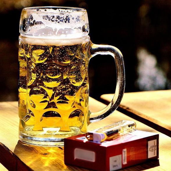 Weniger Alkohol & Nikotin.
