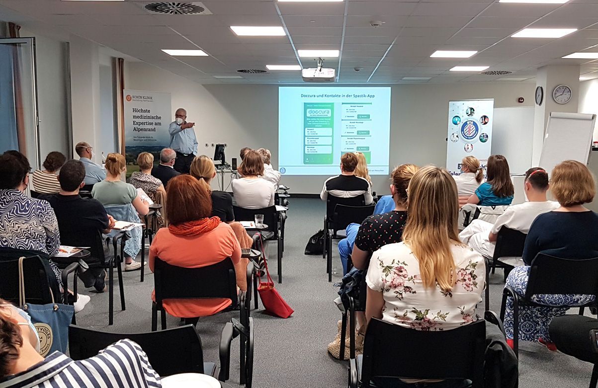 Veranstaltung in der Schön Klinik, Bad Aibling – Spastikentwicklung nach Schlaganfall.
Gemeinsam die Versorgung verbessern