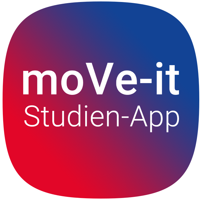 Ansicht der moVe-it-Studien-App Ansicht der moVe-it-Studien-App