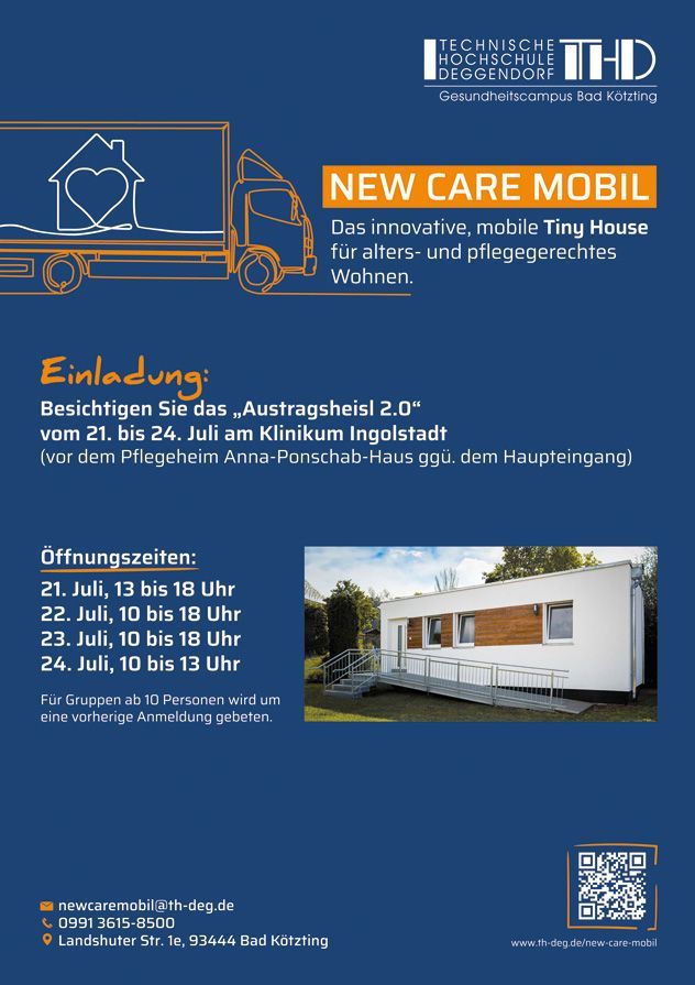 „Austragsheisl 2.0“ – Das New Care Mobil machte Station am Klinikum Ingolstadt „Austragsheisl 2.0“ – Das New Care Mobil machte Station am Klinikum Ingolstadt