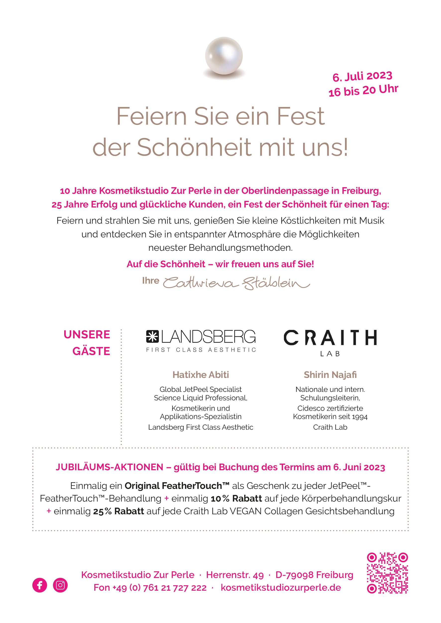 Einladung zum Jubiläumsevent am 6. Juli 2023 Einladung zum Jubiläumsevent am 6. Juli 2023