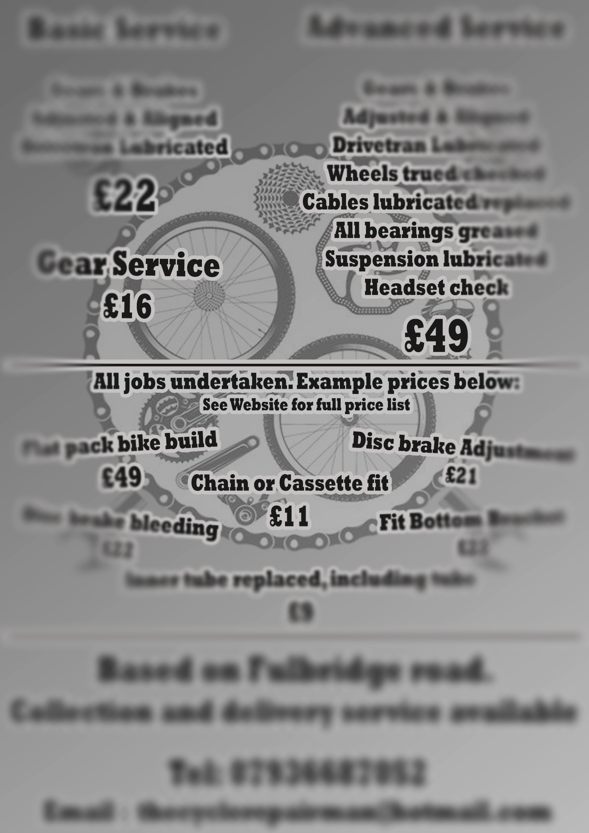 bike repair price promise