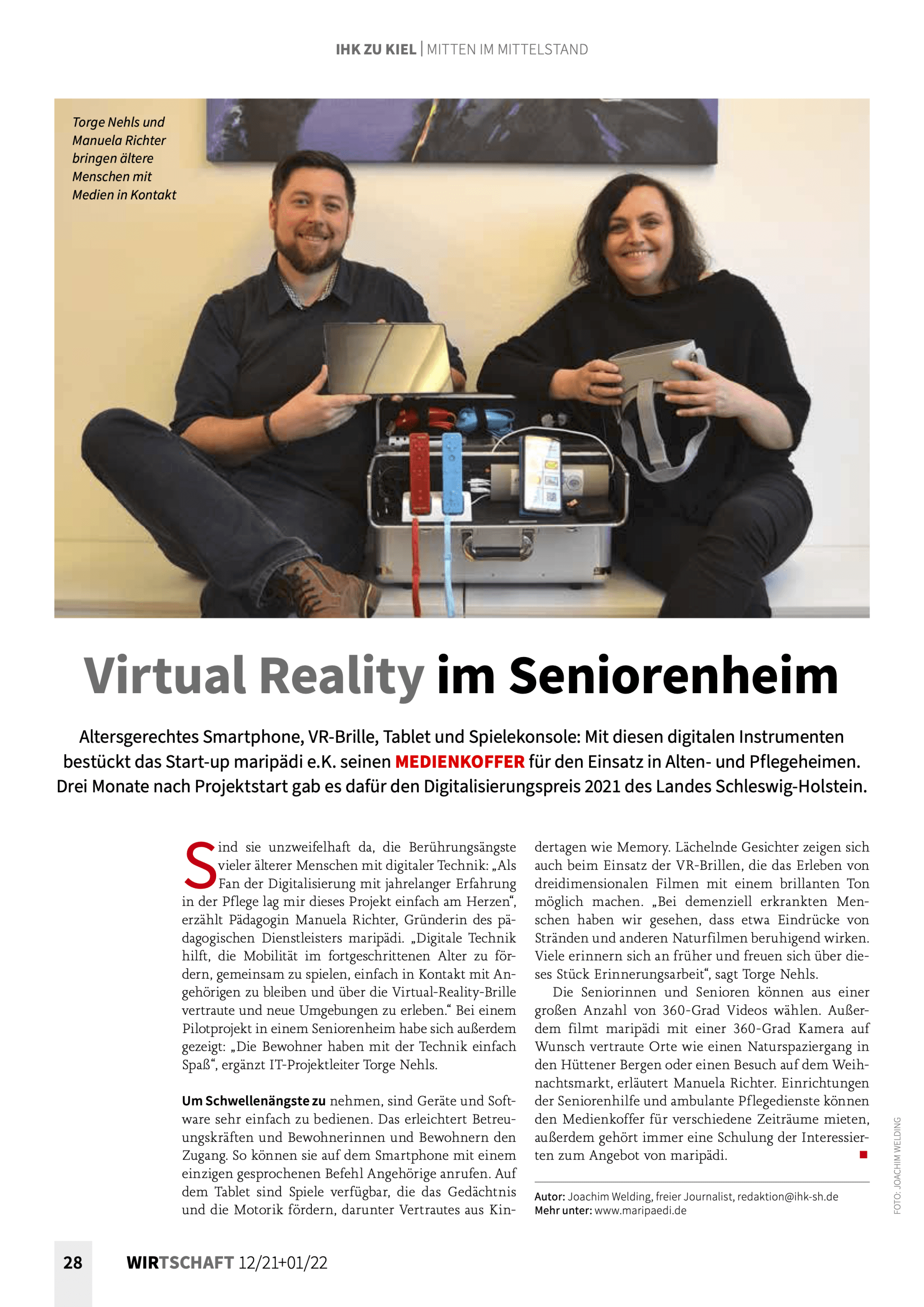 maripädis Medienkoffer Artikel