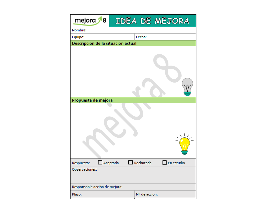 formato idea de mejora