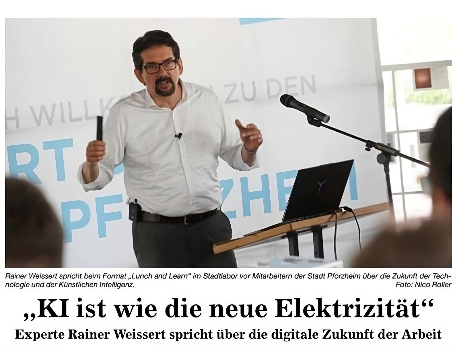 Rainer Weissert Presseartikel Stadt Pforzheim Smart City Days